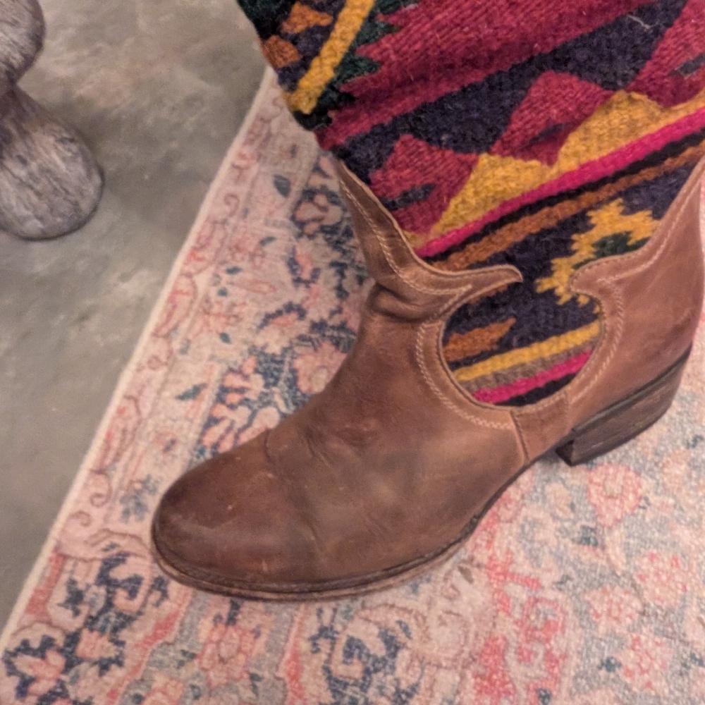 Rare! Freebird by Steven Cabal Over-the-Knee Boots  Size 10 Distressed - Picture 3 of 4